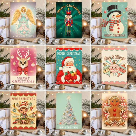 Retro Vintage Nutcracker Magic Christmas シーズンカード