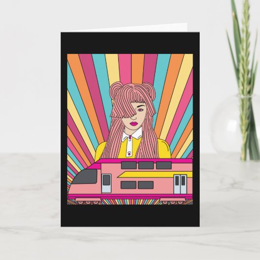 Retro Vintage Railroad カード (正面)