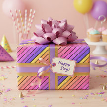 Retro vintage rainbow sunset stripes 