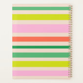 Retro vintage stripes yearly planner プランナー手帳 (裏面)