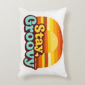 Retro  Vintage Style Graphic Home Poufs | Pillows アクセントクッション (正面(垂直))