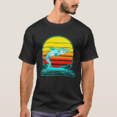 Retro Vintage Sunset Goblin Shark Tシャツ (正面)