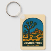 Retro Vintage Travel Joshua Tree National Park キーホルダー (正面)