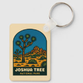 Retro Vintage Travel Joshua Tree National Park キーホルダー (裏面)