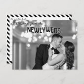 Retro Vintage Wedding Thank You Post Card ポストカード (正面/裏面)