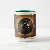 Retro Vinyl Guitar Coffee Mug マグカップ (中央)