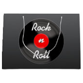 Retro Vinyl Record Gift Bag ラージペーパーバッグ (正面)