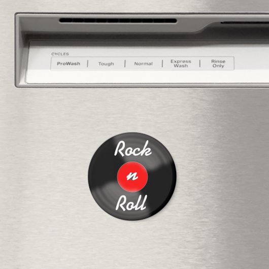 Retro Vinyl Record Magnet Gift マグネット (インサイチュ (食洗機))