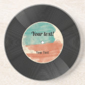 Retro Vinyl Record Music Album  コースター (正面)