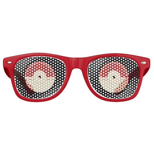 Retro Vinyl Record Party Sunglasses – Music Theme  レトロサングラス (正面)