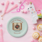 Retro Vinyl Record Player 60th Birthday  ペーパープレート (パーティー)