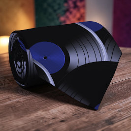 Retro Vinyl Record Pop Culture Necktie Necktie Tie ネクタイ