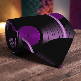 Retro Vinyl Record Pop Culture Necktie Necktie Tie ネクタイ