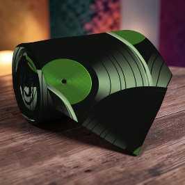 Retro Vinyl Record Pop Culture Necktie Necktie Tie ネクタイ