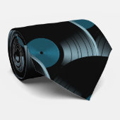 Retro Vinyl Record Pop Culture Necktie Necktie Tie ネクタイ (ロール)