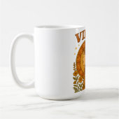 Retro Virgo Zodiac Boho Floral Astrology  コーヒーマグカップ (左)
