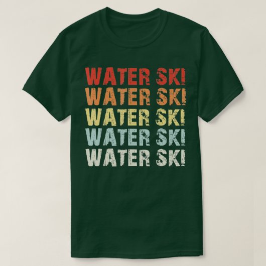 Retro Water Ski Lover Gift Waterski Love Gifts Ski Tシャツ (デザイン正面)