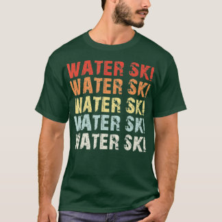 Retro Water Ski Lover Gift Waterski Love Gifts Ski Tシャツ
