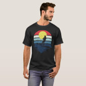 Retro Water Ski Skiing Sunset Water Sports friend Tシャツ (正面フル)