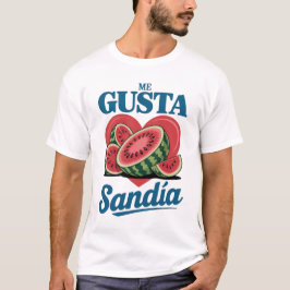 Retro Watermelon “Me Gusta Sandía” Summer Tee Tシャツ