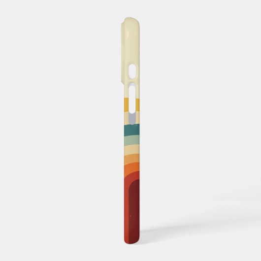 Retro Wave Arches iPhone 16ケース (左側面)