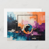 Retro Wave Design 04 - Postcard シーズンポストカード (正面/裏面)