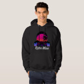 “Retro Wave” Hoodie パーカ (正面フル)