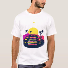 “Retro Wave” Neon Drive Tシャツ