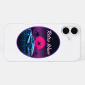 “Retro Wave” Neon Sunset iPhoneケース (裏面横)