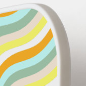 Retro Waves 80s Vertical Name in Red ピックルボールラケット (左詳細)