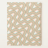 Retro Wavy Abstract Pattern Professional Planner プランナー手帳 (裏面)