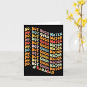 Retro Wavy Ramadan Not Even Water Intermittent Fas カード (黄色い花)