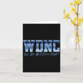 Retro Wdnc Club _ We Do Not Care, Denim Jeans Styl カード (黄色い花)