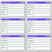 Retro Web Page Username Log Password Tracker  シール (正面)