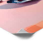 Retro Weimaraner Poster, Weimaraner Oil Painting ポスター (角)