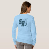 Retro Wellness Club スポーティ | レディース長袖 Tシャツ (裏面フル)