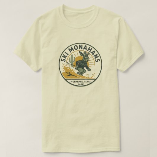 Retro West Texas State Park Parody Graphic T-Shirt Tシャツ (デザイン正面)