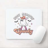 Retro Western Halloween Cute Ghost Funny Boot Scoo マウスパッド (マウス)