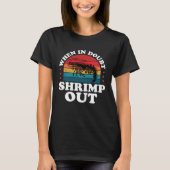 Retro When In Doubt Shrimp Out BJJ Brazilian Jiu J Tシャツ (正面)