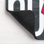 Retro Whimsical Bookish Ignorance Banned Office  マウスパッド (コーナー)