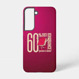 Retro Whimsical Bookish Ignorance is Banned Samsung Galaxy S22ケース