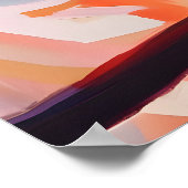 Retro Whippet Poster, Whippet Oil Painting ポスター (角)