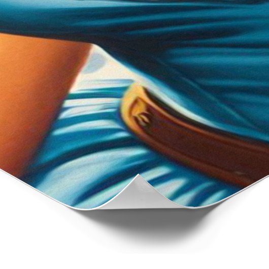 Retro Wild West Pin-up ポスター (角)