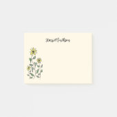 Retro Wildflowers Personalized Boho Botanical ポストイット (正面)