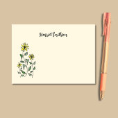 Retro Wildflowers Personalized Boho Botanical ポストイット