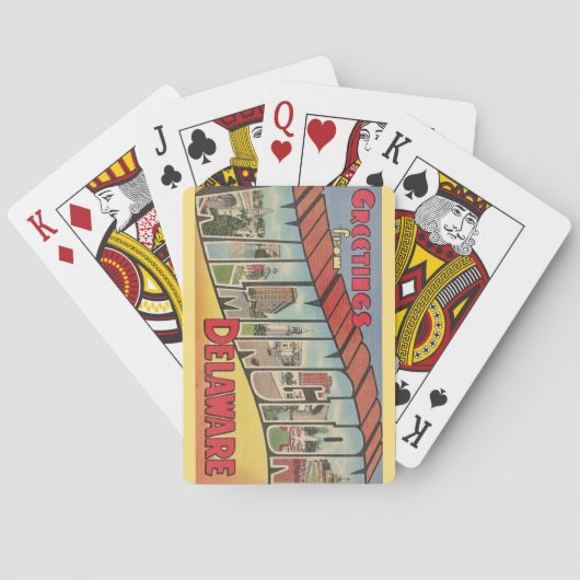 Retro Wilmington Delaware Playing Cards トランプ (裏面)