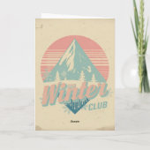 Retro Winter Club カード (裏面)