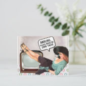 RETRO WOMAN TACOS POSTCARDS ポストカード (スタンド正面)