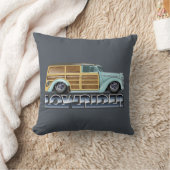 Retro Woody Lowrider クッション (ブランケット)