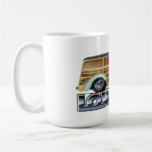 Retro Woody Lowrider コーヒーマグカップ (左)